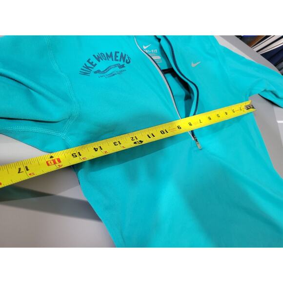 Nike Running Dri-Fit Womens Long Sleeve XSmall Turqoise WA D.C Marathon - Picture 10 of 12